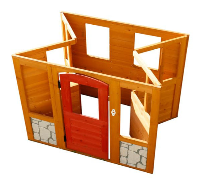 Детский деревянный домик для детской площадки ИД3