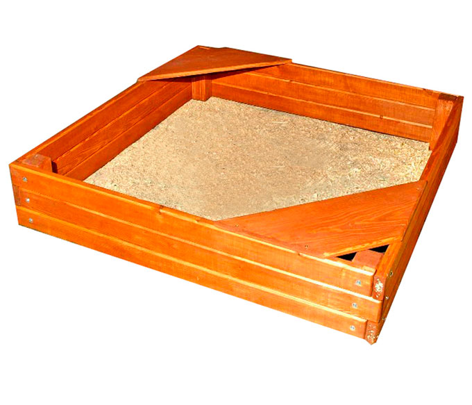Детская песочница деревянная для дачи 140*140 см VT280