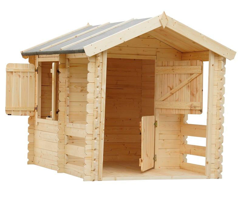 Деревянный игровой домик с верандой "Домик у моря" PR-28