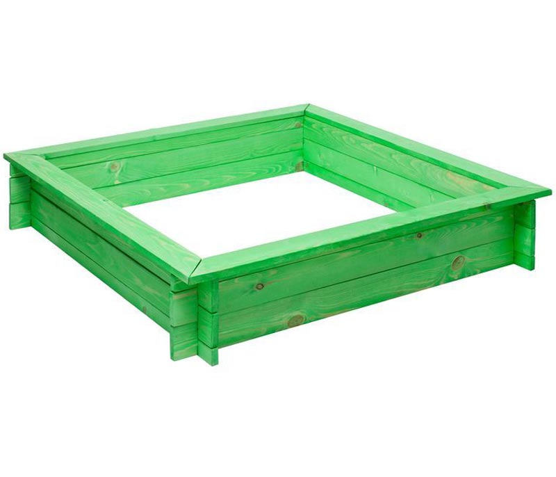 Игровая песочница для дачи 110*110 см зеленая PR-31