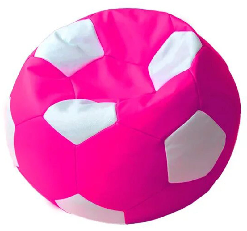 Кресло для детей Мяч D-100, розовый с цветными вставками ЛА71