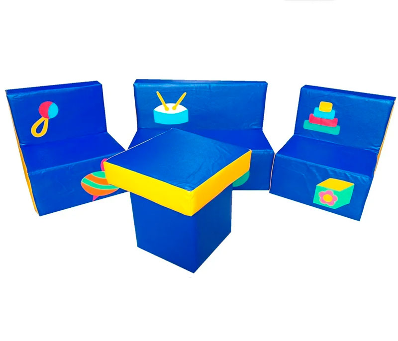 Комплект мягкой игровой мебели Пупс синий ЛА212-2