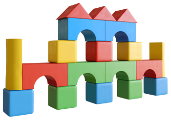 Мягкие модули для игровых комнат и детского сада