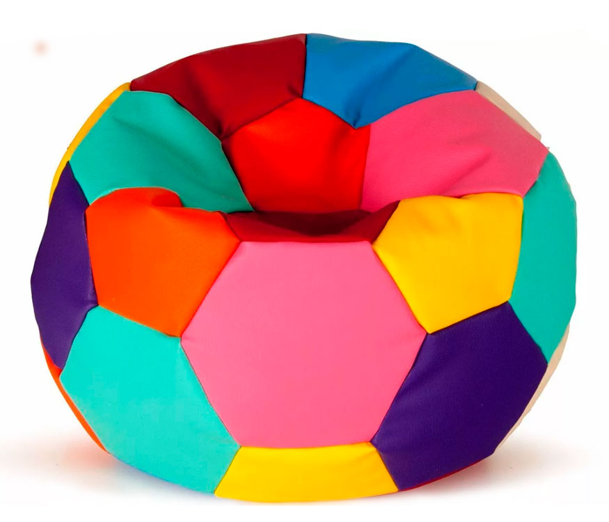 Бескаркасное кресло "Мяч" D-65, разноцветный ЛА58