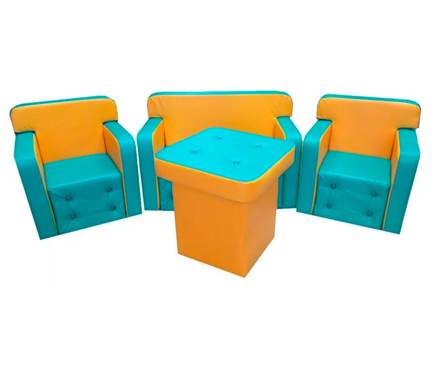 Набор детской мягкой мебели со столиком "Уют" ЛА219