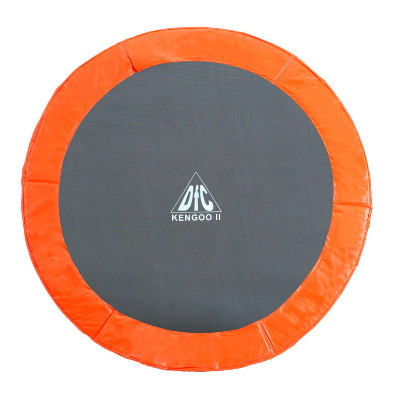 Батут с защитной сетью KENGOO II D=427 см оранжево-черный DR-336