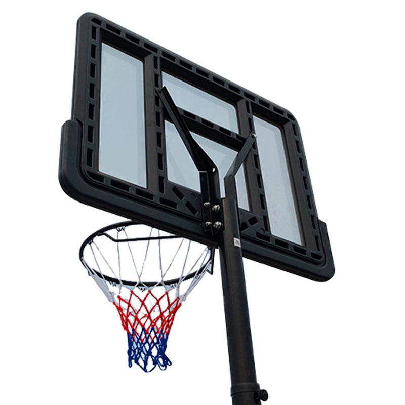 Мобильная баскетбольная стойка, щит из поликарбоната 110*75 см ДР239