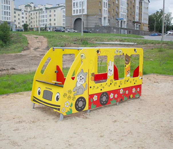 Игровой элемент для детской площадки "Автобус" РА425