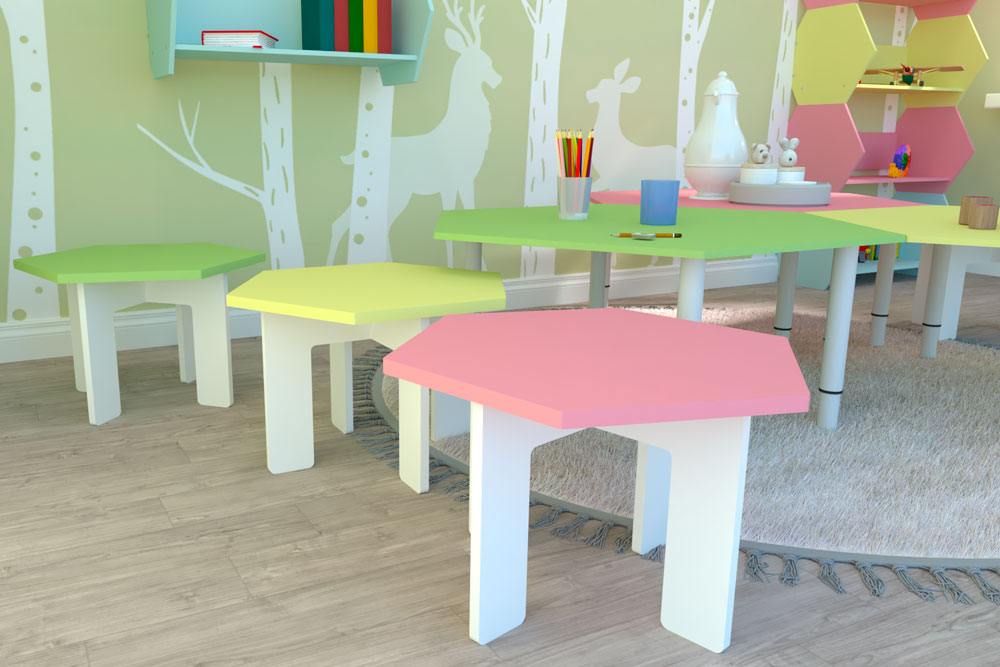 Набор мебели для детского сада «Соты» УМ-01
