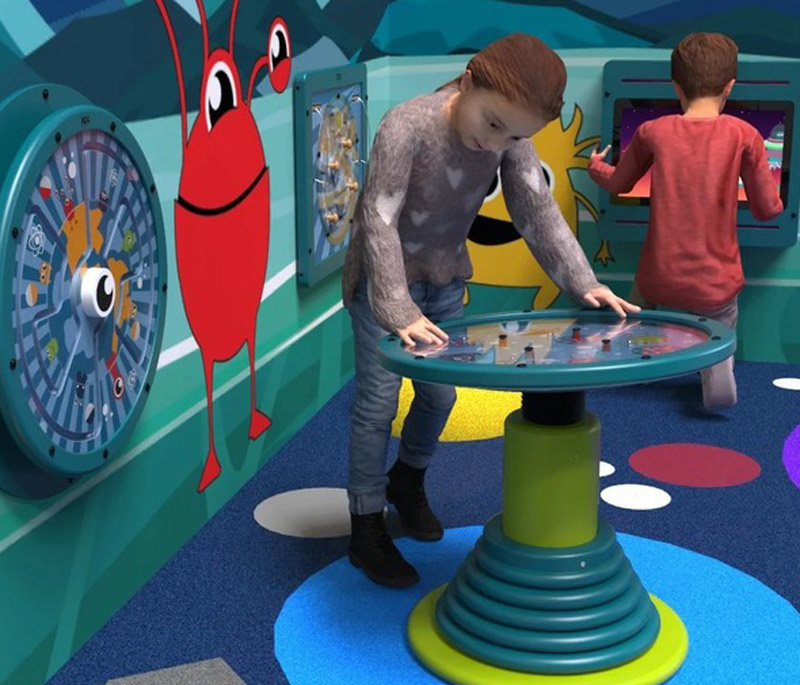 Детская комната с интерактивным оборудованием Monsters L 12 м² IKC13