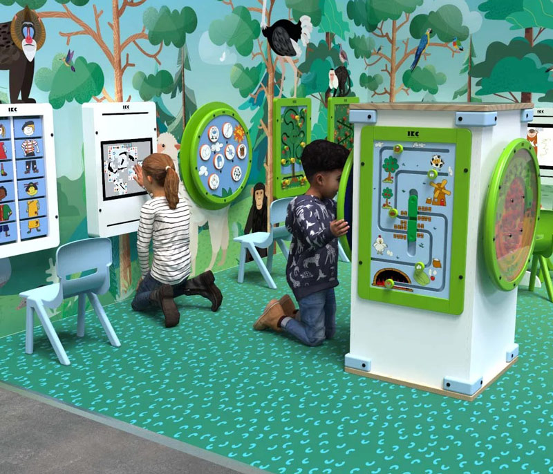 Детская комната с интерактивном оборудованием Classic L 12 м² IKC16