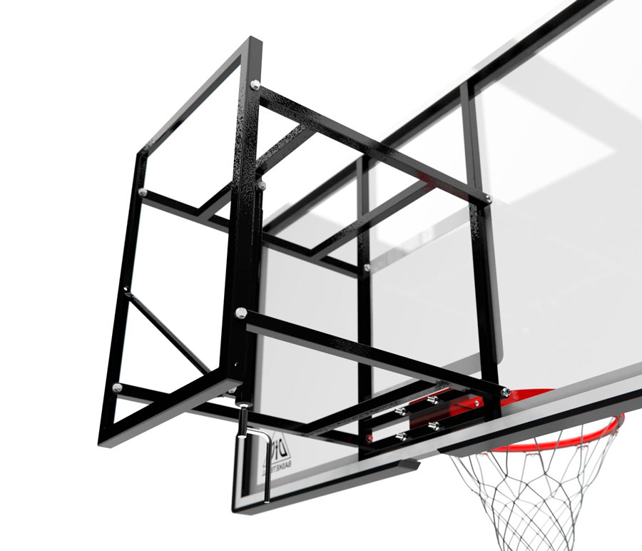 Баскетбольный щит, закаленное стекло, 180х105 см ДР251