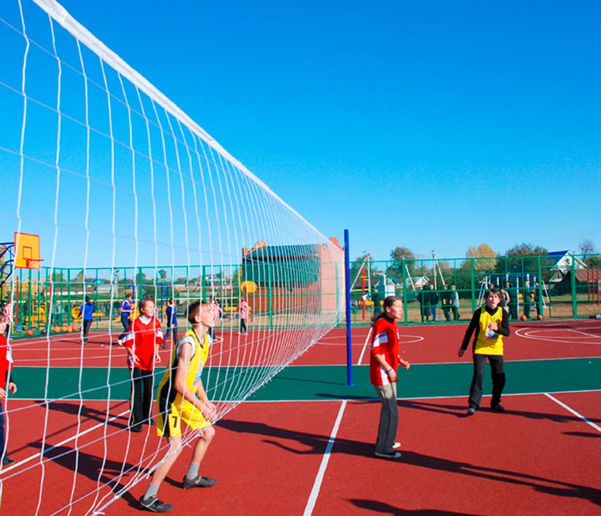 Волейбольная сетка со стойками h=2675 мм PA829