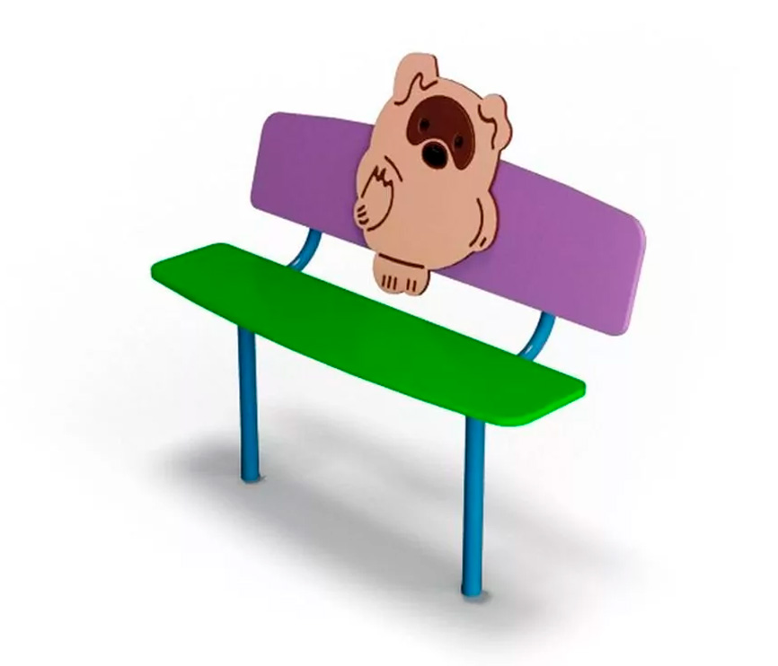 Скамейка детская Винни Пух ДВ155