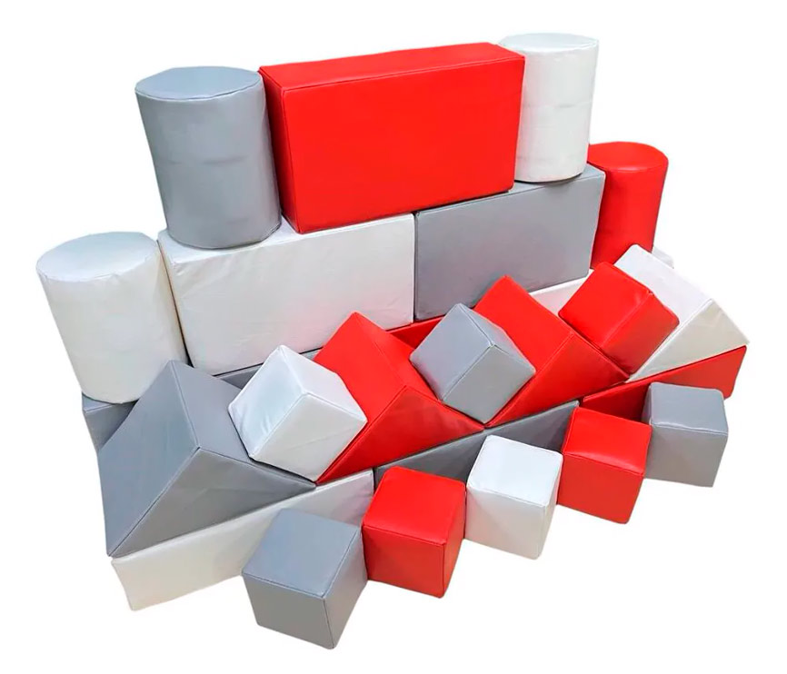 Набор мягких модулей для игровой комнаты " Строитель" ЛА664