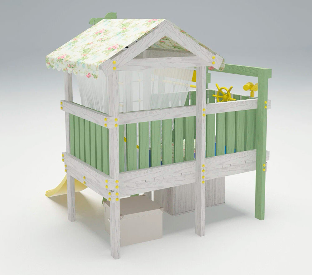 Игровой комплекс Савушка Baby 1 оливковый СВ-58