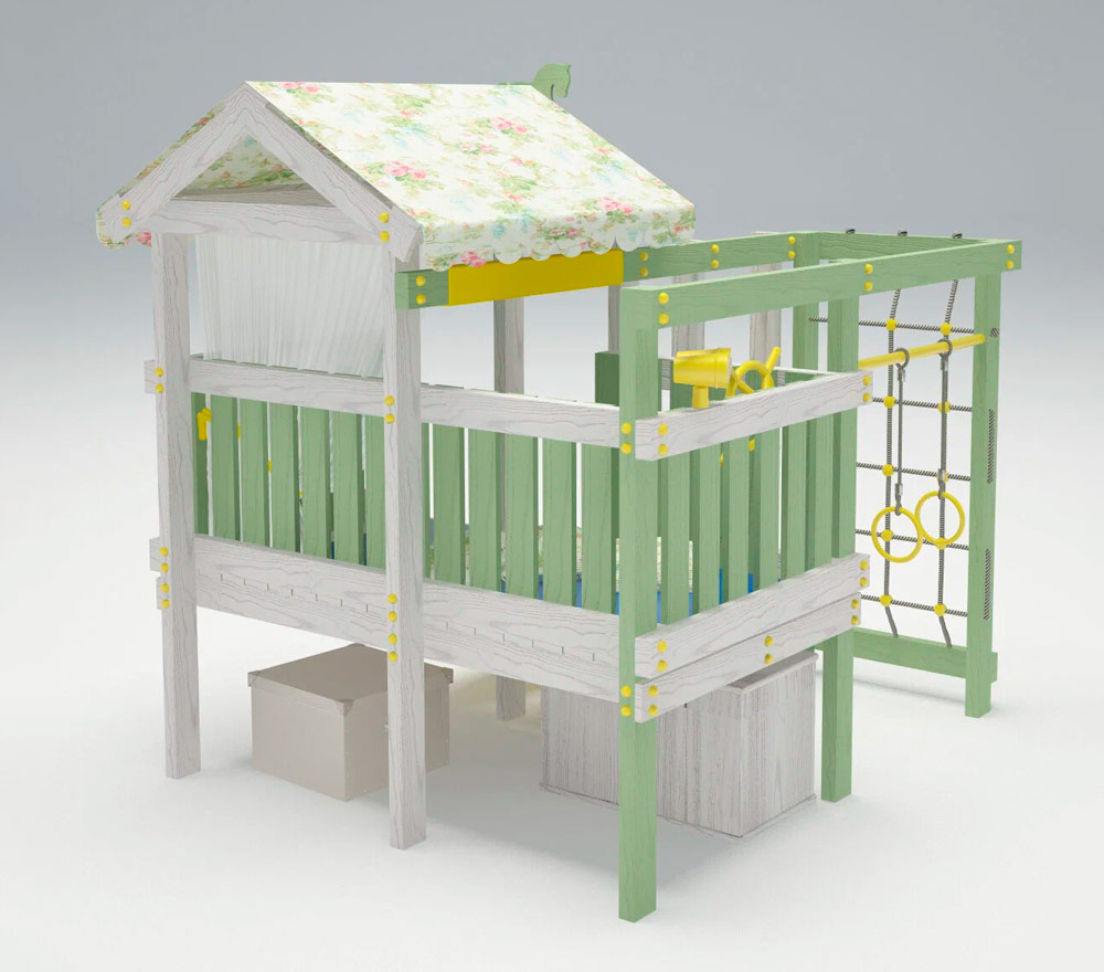 Игровой комплекс Савушка Baby 1 оливковый СВ-58