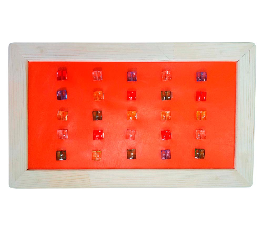 Тактильная дорожка из 7-ми модулей, размер 3500х300х25 ДУ480