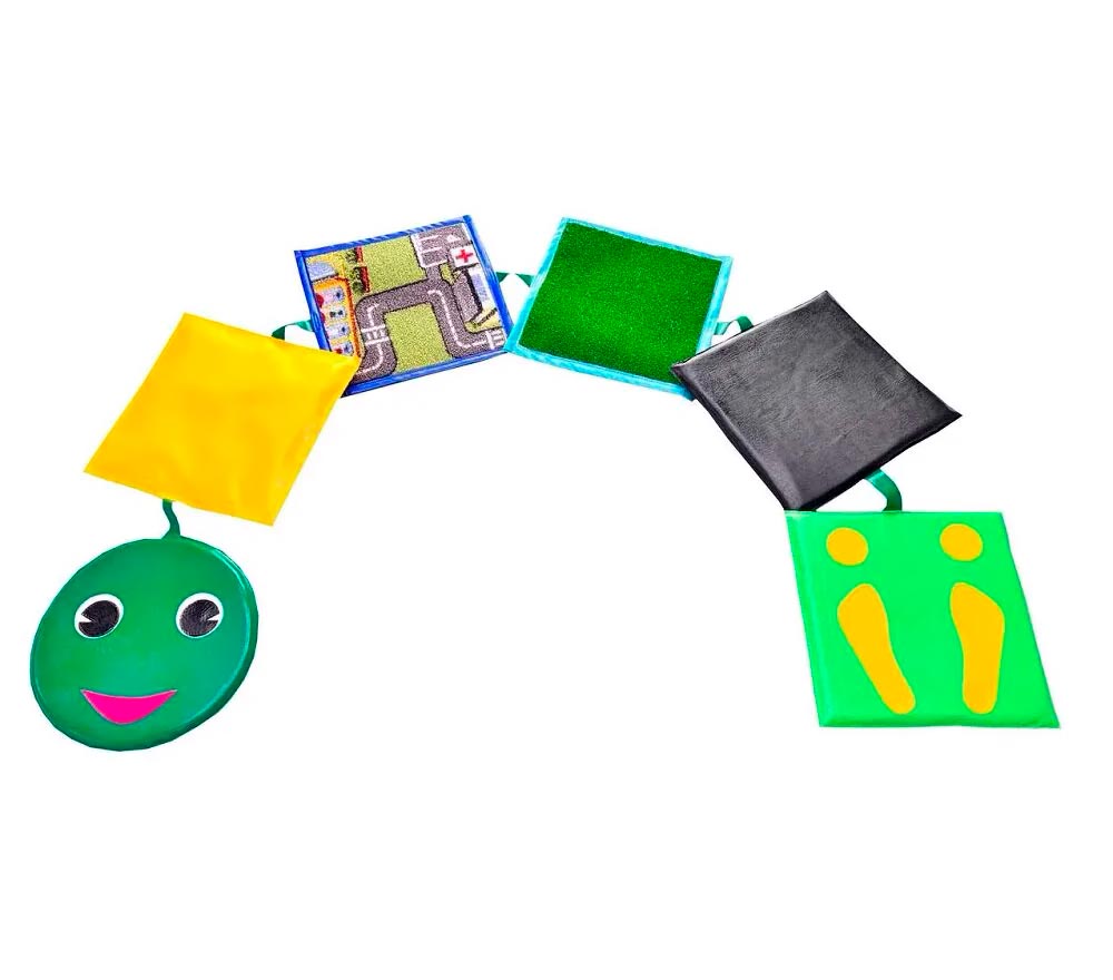 Сенсорная тактильная дорожка «Змейка» 180*30*2 см ЛА675