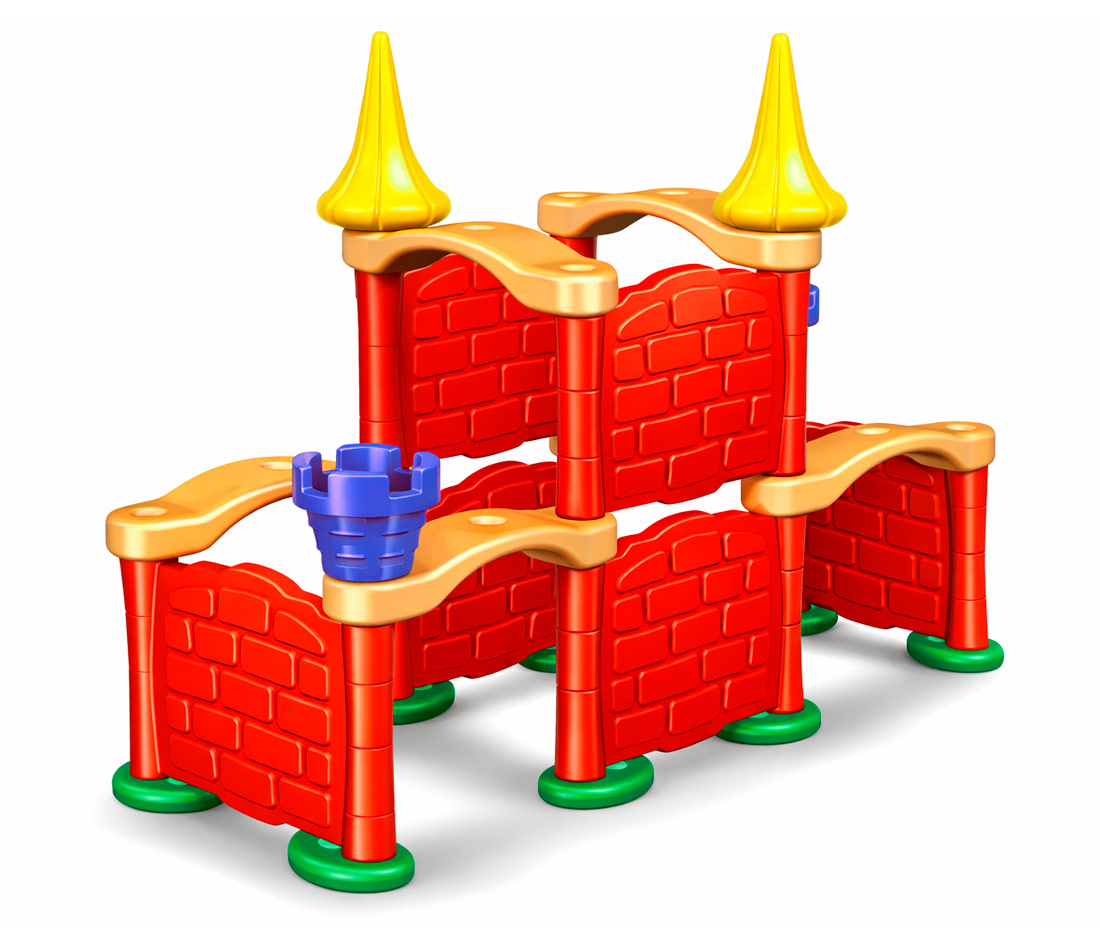 Детский пластиковый крупногабаритный конструктор КС70