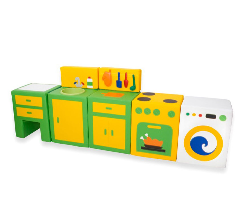 Комплект мягких игровых модулей "Кухня", 5 предметов НЛ113