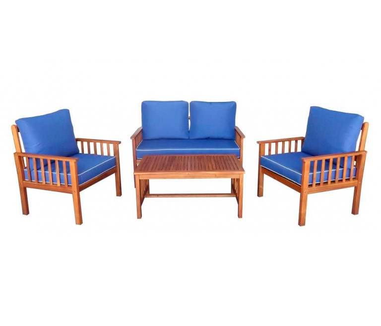 Набор садовой мебели из акации, диван, 2 кресла, стол ОГ-81