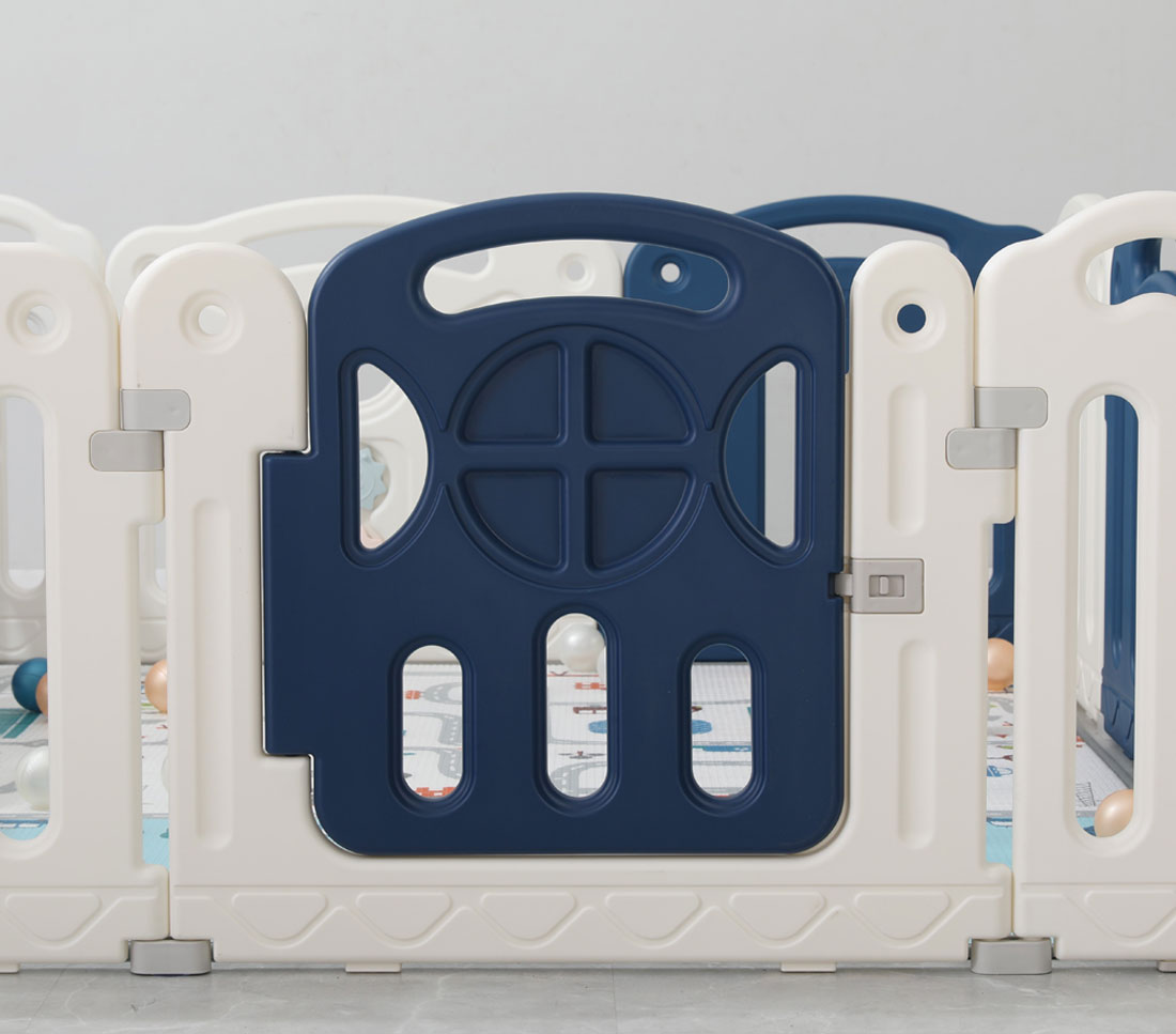 Манеж детский UNIX Kids "Классик", размер 160x180 см, цвет синий UN-19