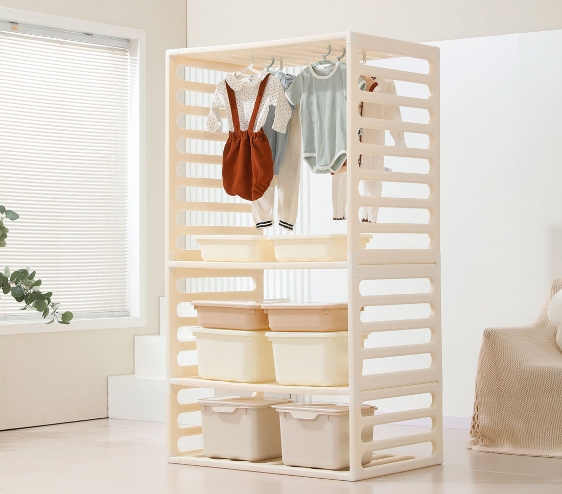 Манеж-стеллаж детский UNIX Kids 2 в 1, размер 180 х 200 см, цвет белый UN-25