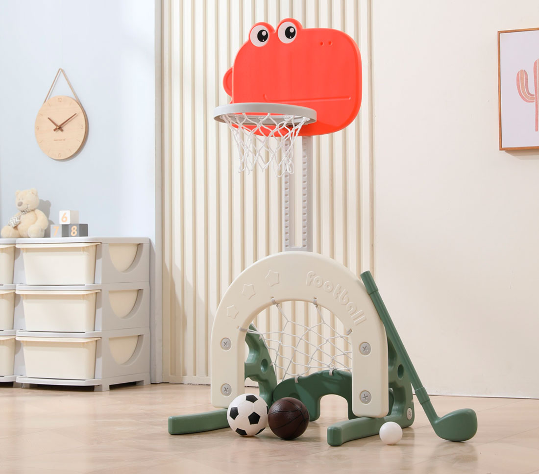 Комплекс домик игровой UNIX Kids "Домик-кафе" и баскетбольная стойка UN-30