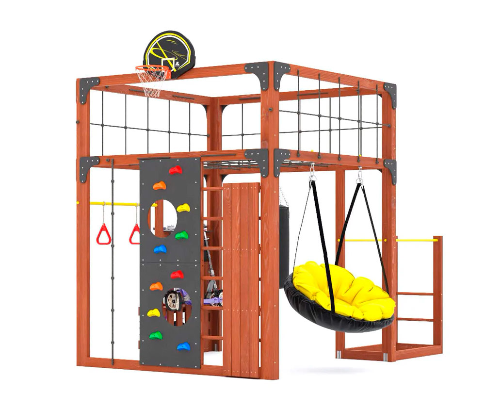 Игровой комплекс для подростков Савушка КУБ-1 (цвет махагон) СВ-63