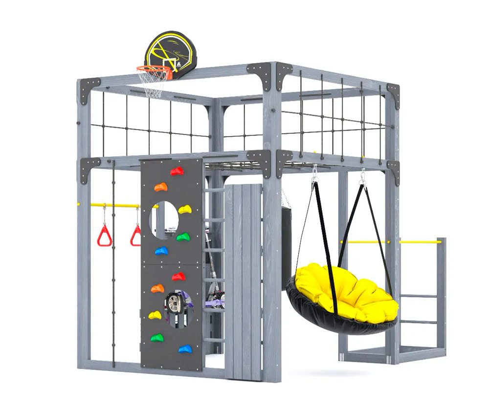 Спортивно-игровой комплекс для подростков Савушка КУБ-1 (цвет серый) СВ-64