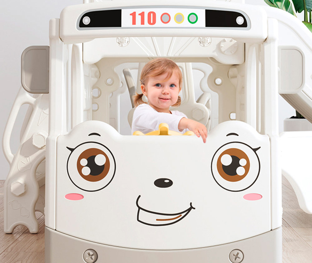 Горка + игровая зона Perfetto Sport "Автомобиль", цвет белый VT-551