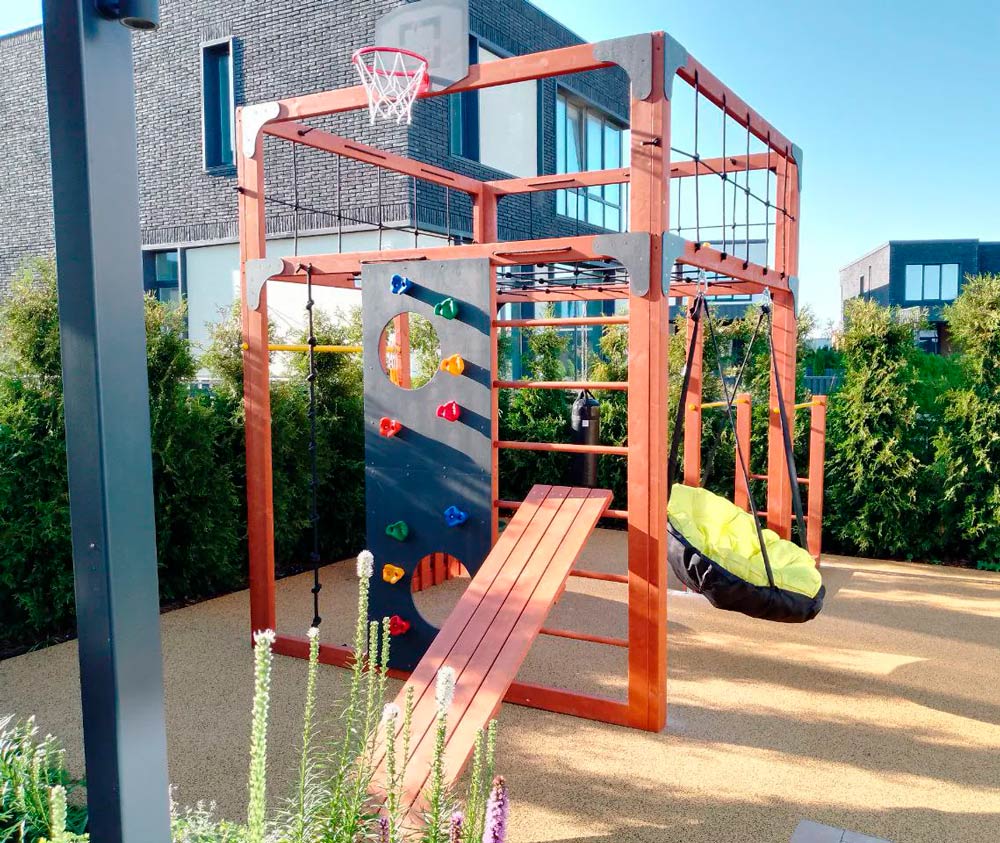 Игровой комплекс для подростков Савушка КУБ-1 (цвет махагон) СВ-63