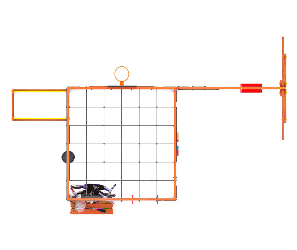 Спортивно-игровой комплекс для подростков Савушка КУБ-6 (цвет махагон) СВ-66