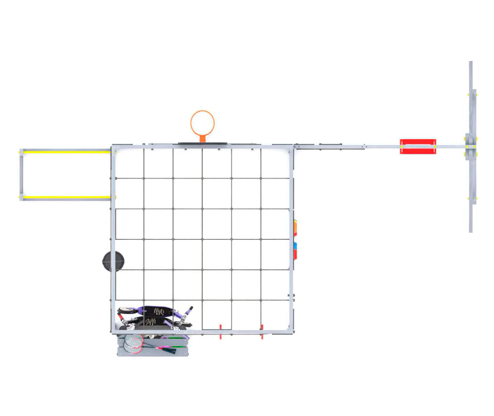 Спортивно-игровой комплекс для подростков Савушка КУБ-6 (цвет серый) СВ-68