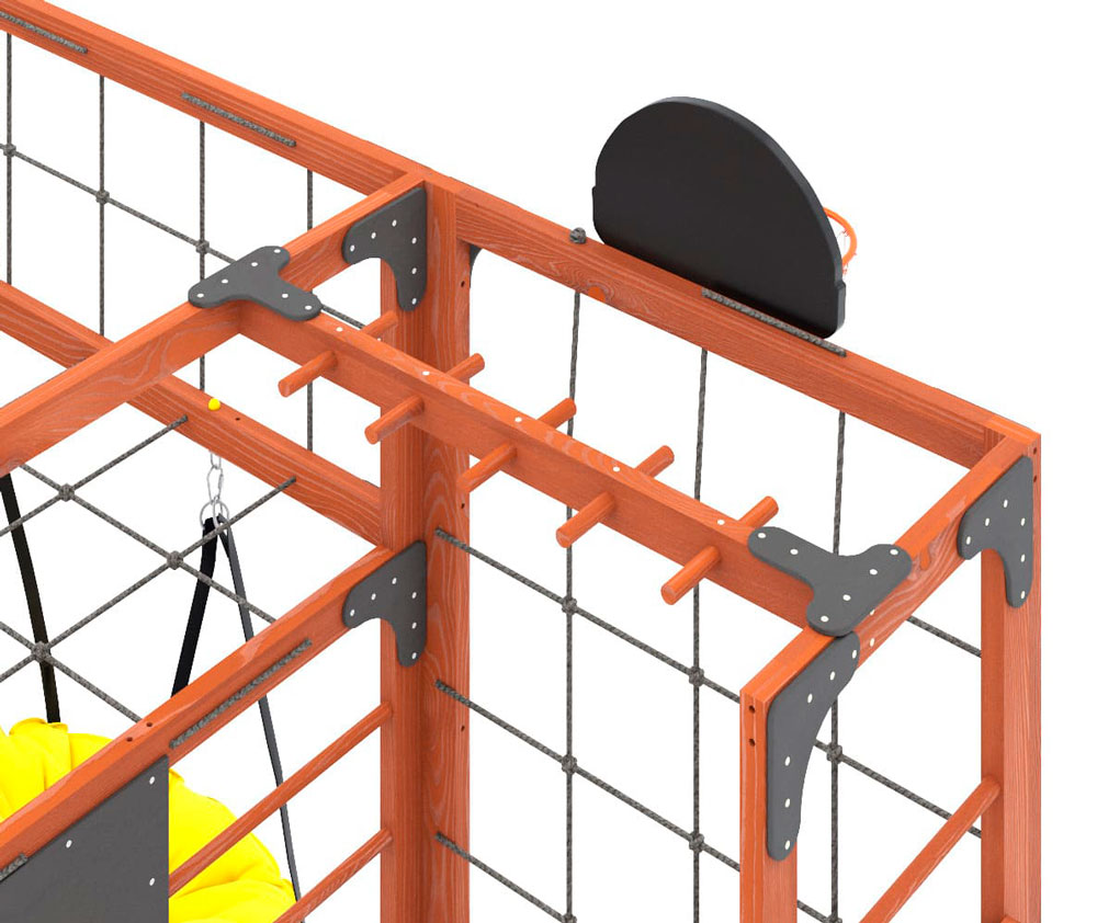 Спортивно-игровой комплекс для подростков Савушка КУБ-2 (цвет махагон) СВ-70