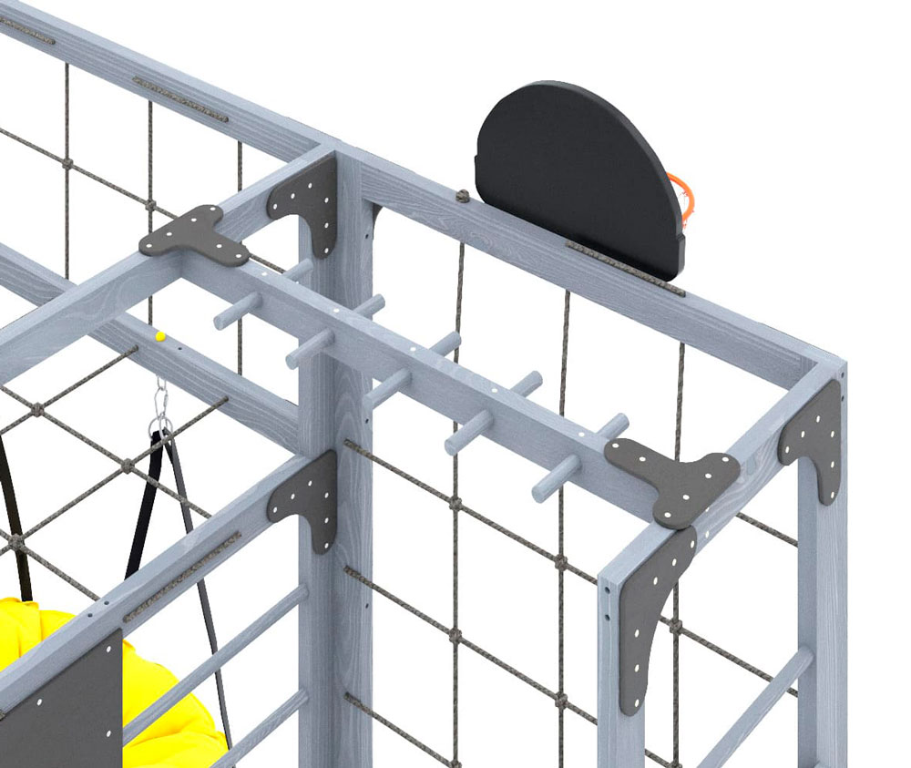 Спортивно-игровой комплекс для подростков Савушка КУБ-2 (цвет серый) СВ-67