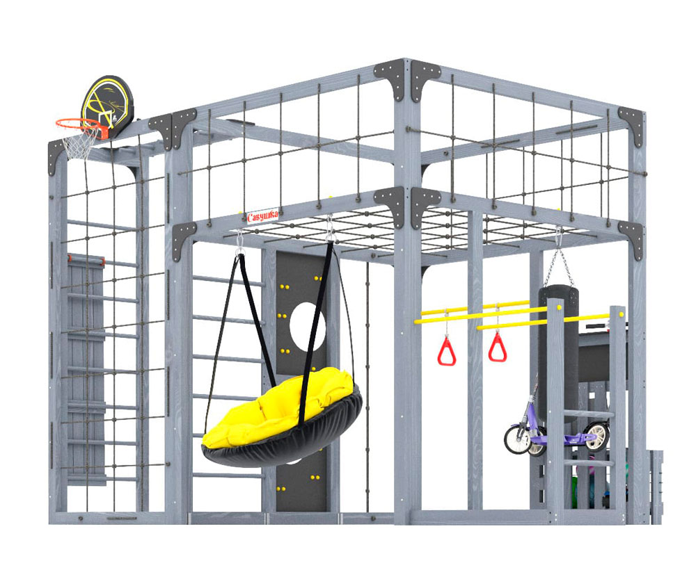 Спортивно-игровой комплекс для подростков Савушка КУБ-2 (цвет серый) СВ-67