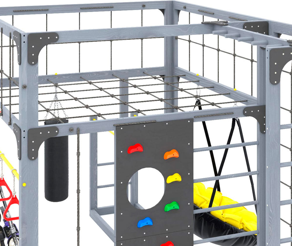 Спортивно-игровой комплекс для подростков Савушка КУБ-2 (цвет серый) СВ-67