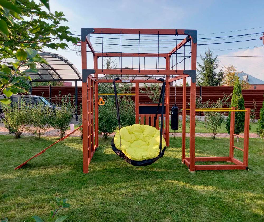 Игровой комплекс для подростков Савушка КУБ-1 (цвет махагон) СВ-63