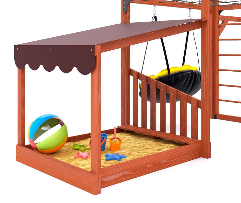 Спортивно-игровой комплекс для подростков Савушка КУБ-4 (цвет махагон) СВ-65