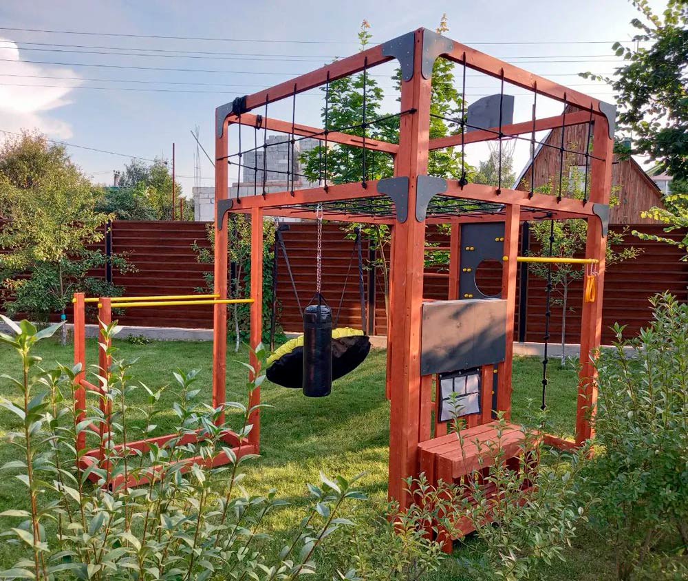 Игровой комплекс для подростков Савушка КУБ-1 (цвет махагон) СВ-63