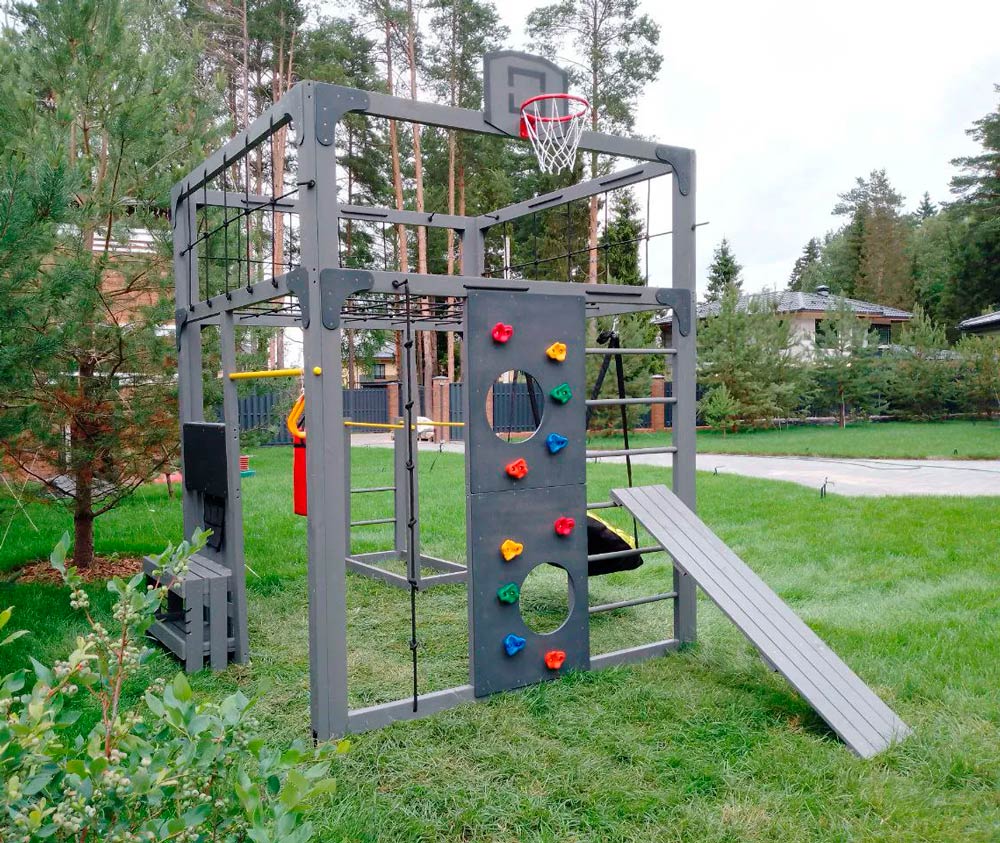 Спортивно-игровой комплекс для подростков Савушка КУБ-1 (цвет серый) СВ-64