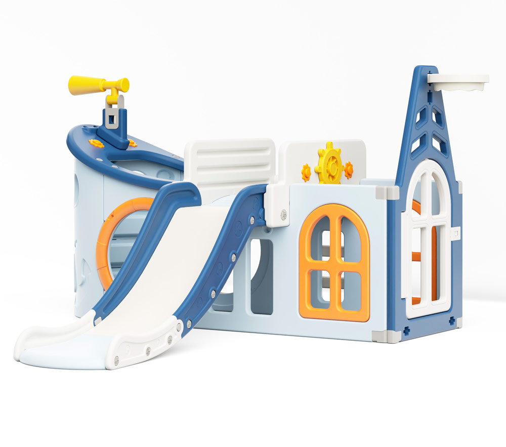 Игровой комплекс UNIX Kids "Пират", цвет синий UN-03