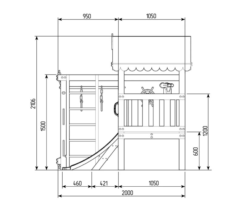 Игровой комплекс Савушка Baby 1 оливковый СВ-58