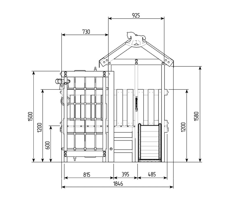 Игровой комплекс Савушка Baby 1 оливковый СВ-58