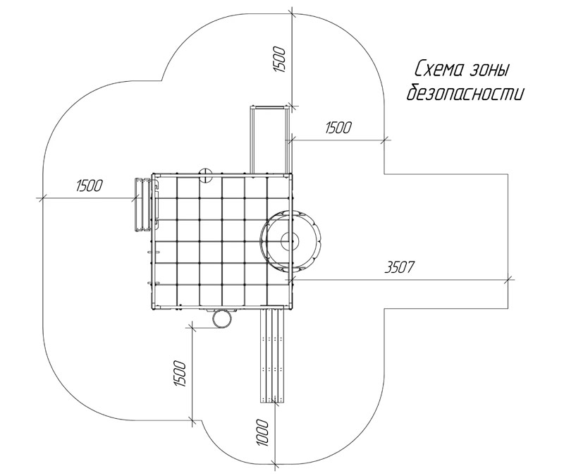 Игровой комплекс для подростков Савушка КУБ-1 (цвет махагон) СВ-63