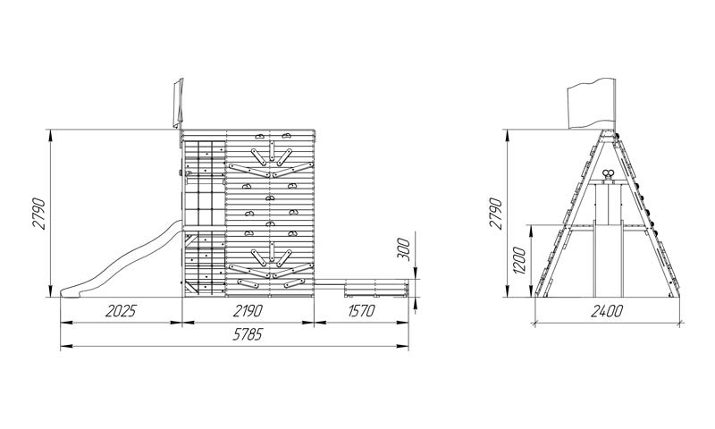 Спортивный домик для подростков Савушка База-4 СВ-62