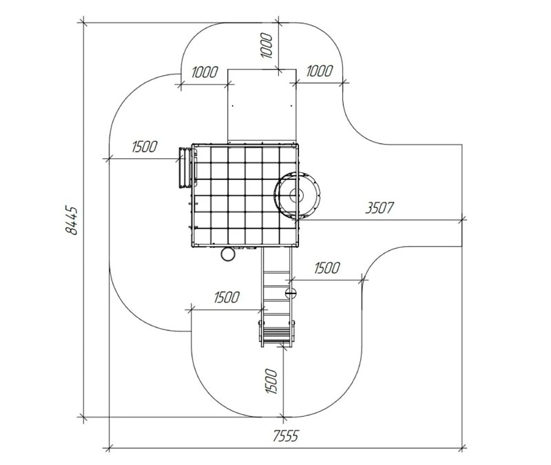 Спортивно-игровой комплекс для подростков Савушка КУБ-4 (цвет махагон) СВ-65