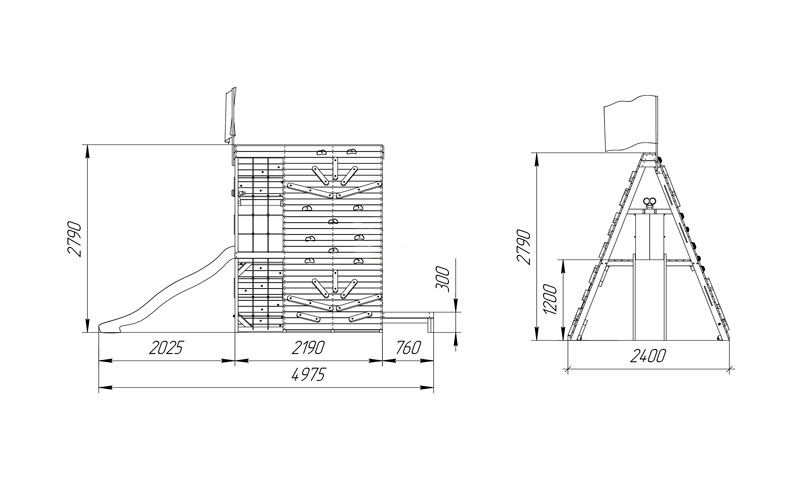 Спортивный домик для подростков Савушка База-3 СВ-61
